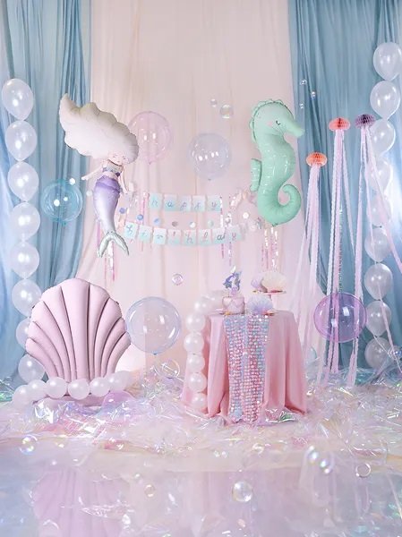 Runder Ballon - Transparentblau - 40 cm Runder Ballon - Transparentblau - 40 cm