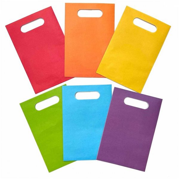 Papiertüten - Regenbogen-Mix - 6er-Pack Papiertüten - Regenbogen-Mix - 6er-Pack