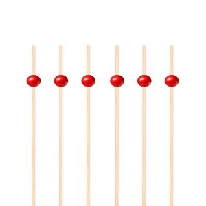 Snack- und Getr�nkesticks - Rot - 12 cm - 25 St�ck