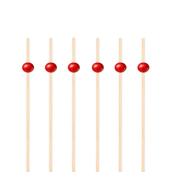 Snack- und Getränkesticks - Rot - 12 cm - 25 Stück Snack- und Getränkesticks - Rot - 12 cm - 25 Stück