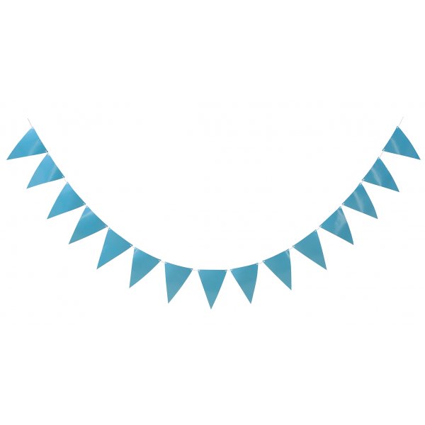 Flaggengirlande - Hellblau - 3,6 m Flaggengirlande - Hellblau - 3,6 m