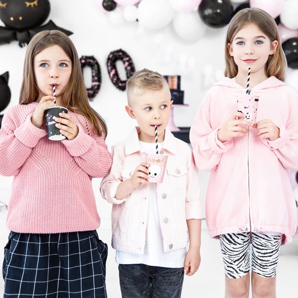 Pappbecher - Pink Halloween - 6er-Pack