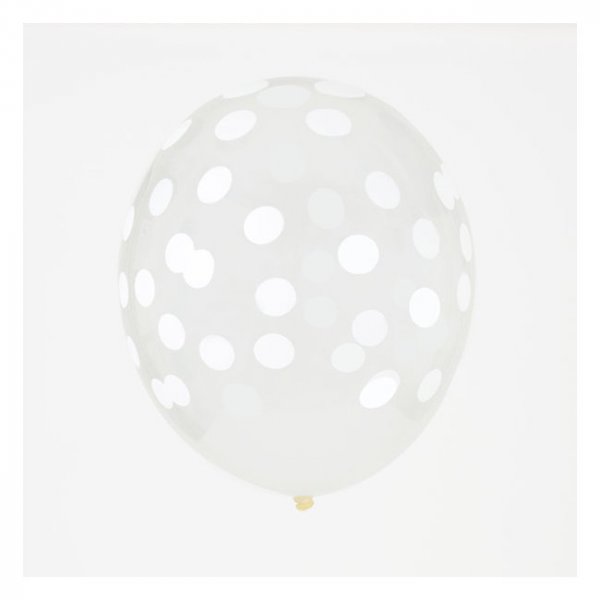 Luftballons - Bedrucktes Konfetti - Weiß - 5er-Pack Luftballons - Bedrucktes Konfetti - Weiß - 5er-Pack