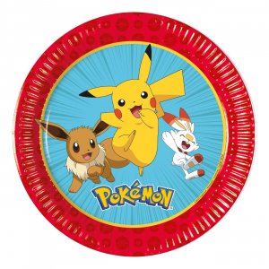 Pokémon-Pappteller, 20 cm, 8er-Pack Pokémon-Pappteller, 20 cm, 8er-Pack