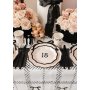 Pappteller - \\\"Hallo 18\\\" - Schwarz/Weiß - 18 cm - 6er-Pack Pappteller - \\\"Hallo 18\\\" - Schwarz/Weiß - 18 cm - 6er-Pack