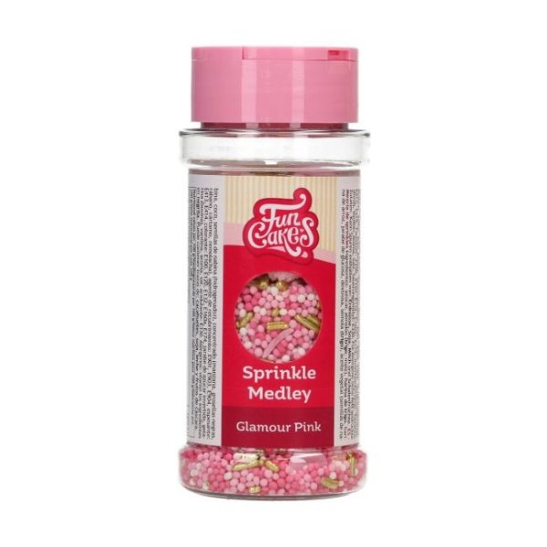 Streuselmischung - Glamour Pink - FunCakes - 65 g Streuselmischung - Glamour Pink - FunCakes - 65 g
