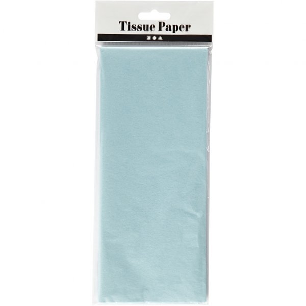 Seidenpapier - 10 Blatt - Hellblau