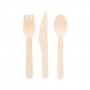 Holzbesteck - Wei� - 18er-Packung/6 Gedecke