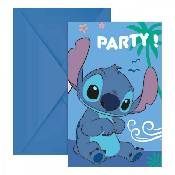 Einladungskarten - Stitch & Angel - 6er-Pack Einladungskarten - Stitch & Angel - 6er-Pack