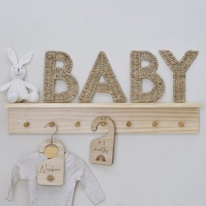 Hanfbuchstaben - BABY - Hallo Baby Hanfbuchstaben - BABY - Hallo Baby