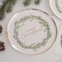 Pappteller - Frohe Weihnachten - Rustikale Weihnachten - 8er-Pack