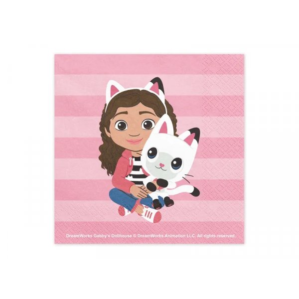 Servietten - Happy B-day - Rosa/Irisierend - 20er-Pack COPY COPY