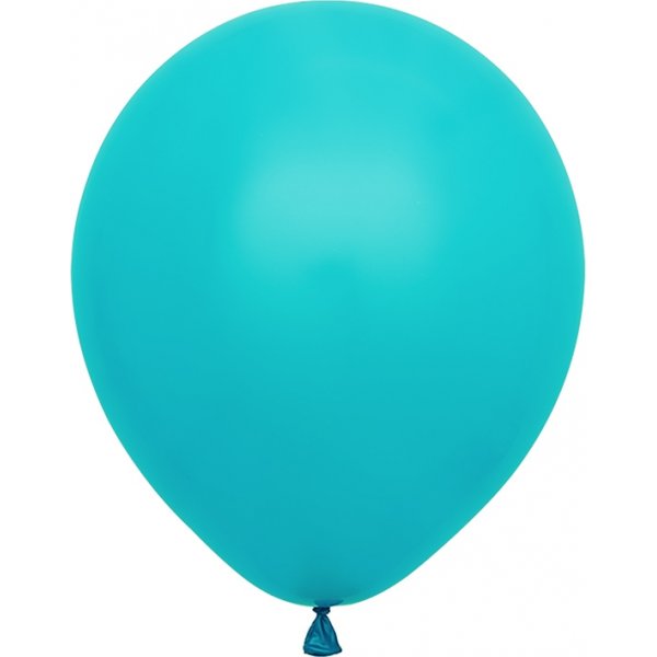 Einfarbige Mini-Luftballons - Premium 13 cm - Türkis