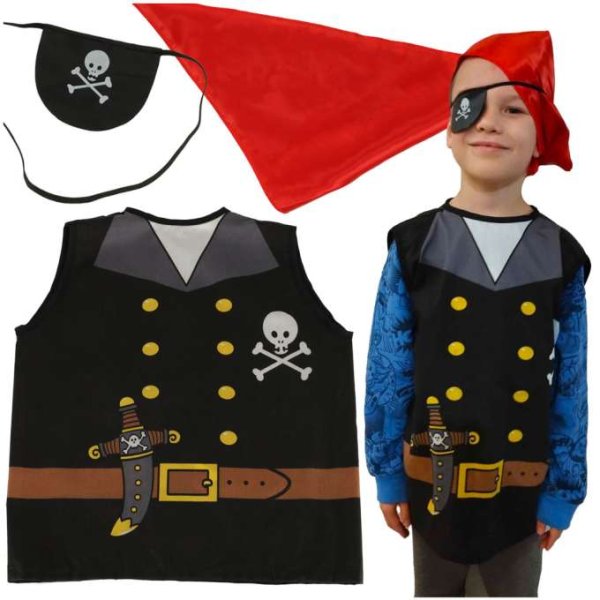 Piratenkostüm für Kinder von 3-8 Jahren, 53x47 cm - Kostüm Piratenkostüm für Kinder von 3-8 Jahren, 53x47 cm - Kostüm