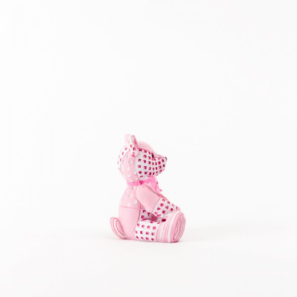 Kuchendekoration - Patchwork Teddy - Rosa Kuchendekoration - Patchwork Teddy - Rosa