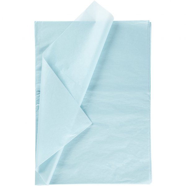 Seidenpapier - 10 Blatt - Hellblau