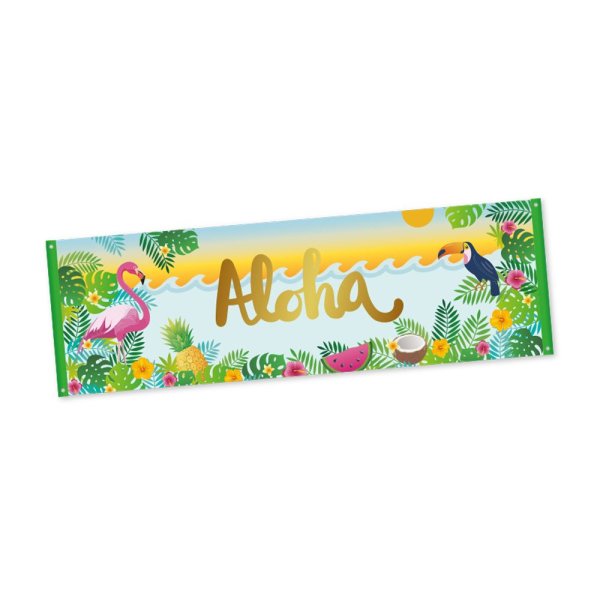 Banner - Stoff - Aloha - 230 x 75 cm Banner - Stoff - Aloha - 230 x 75 cm