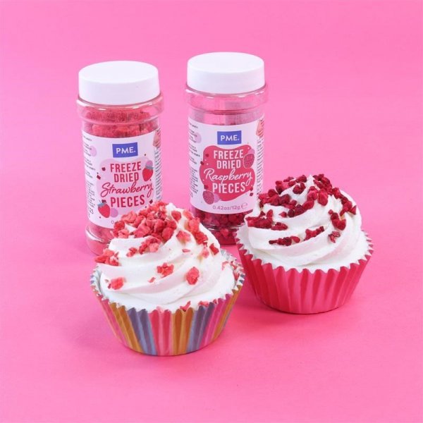 Gefriergetrocknete Erdbeeren - 12 g - PME Gefriergetrocknete Erdbeeren - 12 g - PME
