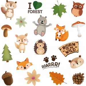 Tattoos - Freunde des Waldes - 20 Stk Tattoos - Freunde des Waldes - 20 Stk