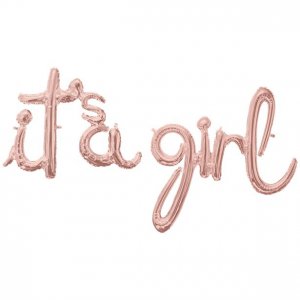 Folienballon - It's a girl - Roségold Folienballon - It's a girl - Roségold