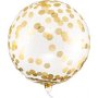 Runder Ballon - Goldene Punkte - 40 cm