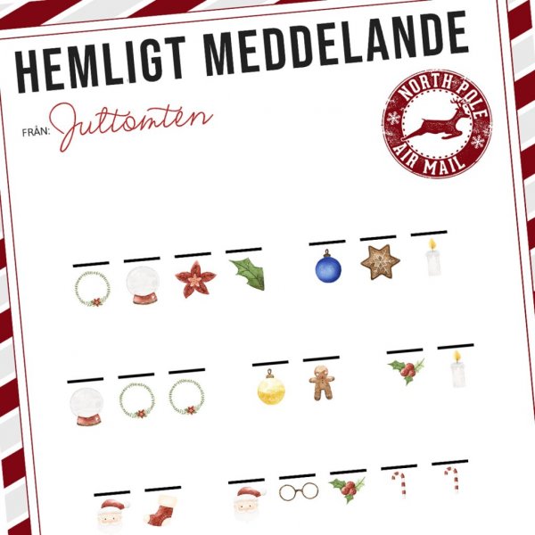 Geheime Botschaft - vom Weihnachtsmann