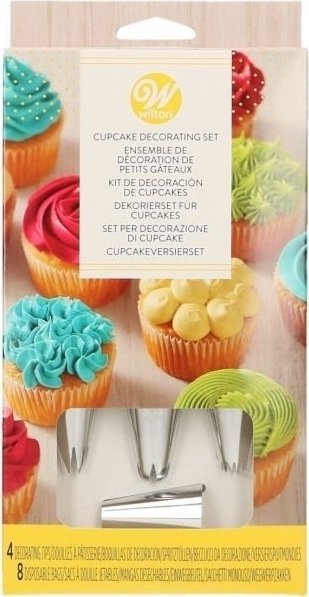Dekorationsset für Cupcakes - Tüll und Spritzbeutel - Wilton Dekorationsset für Cupcakes - Tüll und Spritzbeutel - Wilton