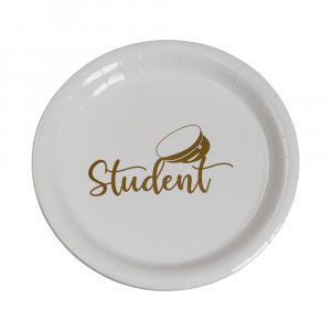 Dessertteller - Student - Weiß/Gold - 8er-Pack Dessertteller - Student - Weiß/Gold - 8er-Pack