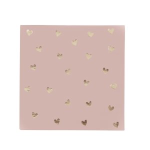Kaffeeservietten mit Herzchenmuster - Rosa - 20er-Packung Kaffeeservietten mit Herzchenmuster - Rosa - 20er-Packung