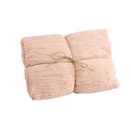 Tischläufer aus Stoff - Puderrosa - 90 cm x 3 m Tischläufer aus Stoff - Puderrosa - 90 cm x 3 m