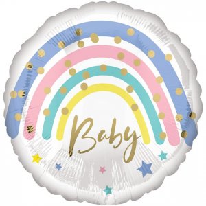 Folienballon - Rund - Regenbogenbaby Folienballon - Rund - Regenbogenbaby