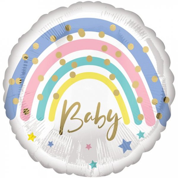 Folienballon - Rund - Regenbogenbaby Folienballon - Rund - Regenbogenbaby