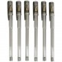 Gel-Kugelschreiber - 6er-Pack - Silber