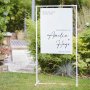 Rahmen für Schild - Metall - Weiß Rahmen für Schild - Metall - Weiß