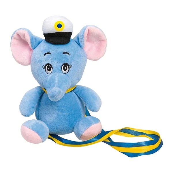 Teddybär für Schüler - Elefant - Blau - 18 cm Teddybär für Schüler - Elefant - Blau - 18 cm