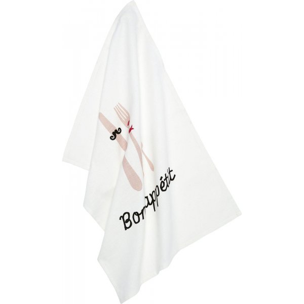 Guten Appetit Kchentuch 50 x 70 cm - Rosa