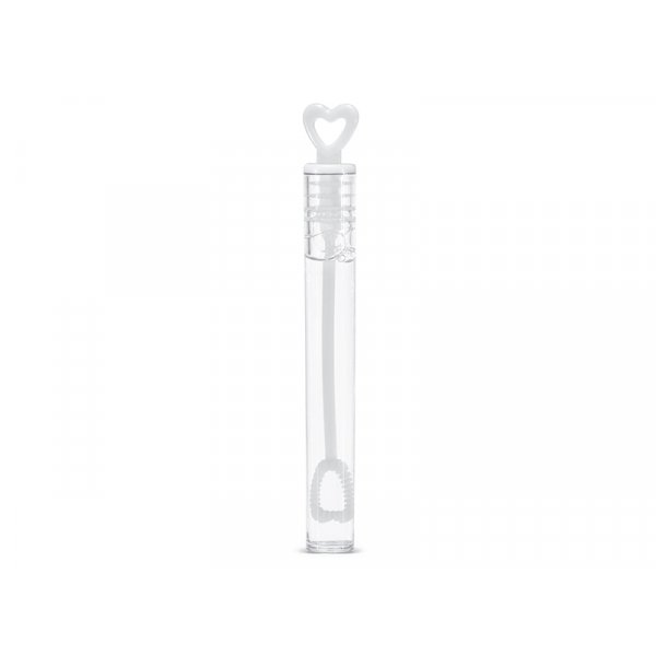 Hochzeitsblasen - Herzstab - 48er-Pack - Wei