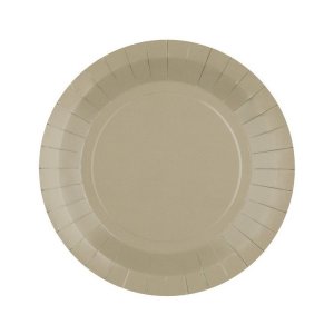 Pappteller - Beige - 22 cm - 10er-Packung Pappteller - Beige - 22 cm - 10er-Packung