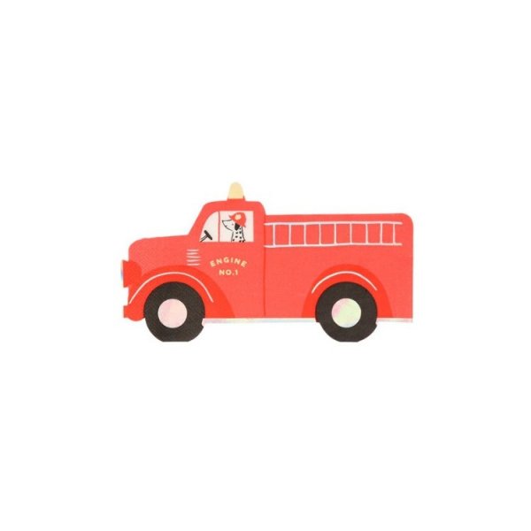 Servietten Feuerwehrauto - Meri Meri - 16er-Pack Servietten Feuerwehrauto - Meri Meri - 16er-Pack