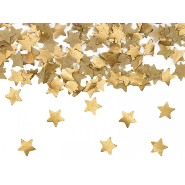 Konfettikanone mit goldenen Sternen Konfettikanone mit goldenen Sternen