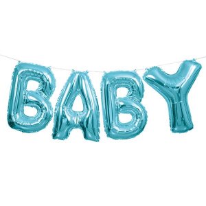 Ballongirlande - Baby - Hellblau Ballongirlande - Baby - Hellblau