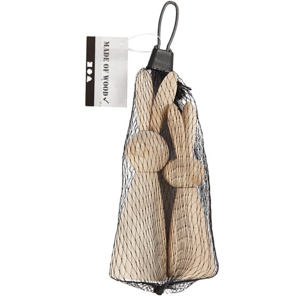 Holzdekoration - 2er-Pack - Hasen Holzdekoration - 2er-Pack - Hasen