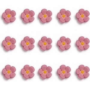 Zuckerblumen - Rosa - 1 cm - 30 Stk Zuckerblumen - Rosa - 1 cm - 30 Stk