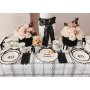 Pappbecher - Weiß mit schwarzer Schleife - 6er-Packung Pappbecher - Weiß mit schwarzer Schleife - 6er-Packung