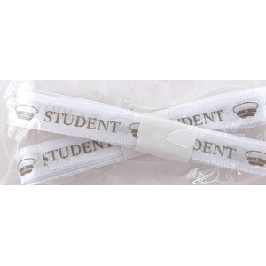Band - Student - Mit Kappen - 1,5 cm breit, 3 m lang - 2er-Pack Band - Student - Mit Kappen - 1,5 cm breit, 3 m lang - 2er-Pack