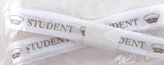 Band - Student - Mit Kappen - 1,5 cm breit, 3 m lang - 2er-Pack Band - Student - Mit Kappen - 1,5 cm breit, 3 m lang - 2er-Pack