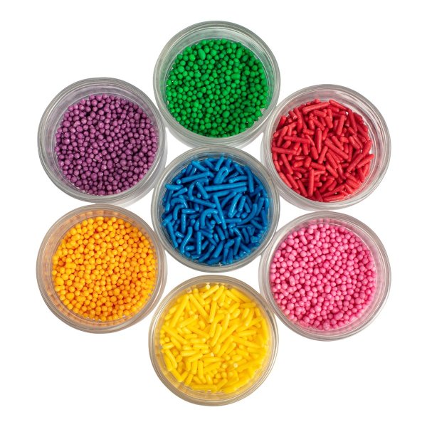 Streusel - 7 Farben - PME - 48 g Streusel - 7 Farben - PME - 48 g