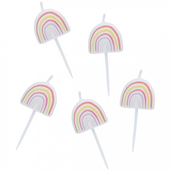 Kuchenkerzen - 5er-Pack - Regenbogen Kuchenkerzen - 5er-Pack - Regenbogen
