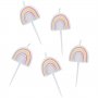 Kuchenkerzen - 5er-Pack - Regenbogen Kuchenkerzen - 5er-Pack - Regenbogen