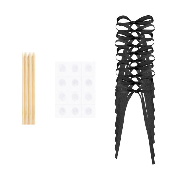 Cake Picks/Cake Topper - Schleifen - Schwarz - 10er Pack Cake Picks/Cake Topper - Schleifen - Schwarz - 10er Pack